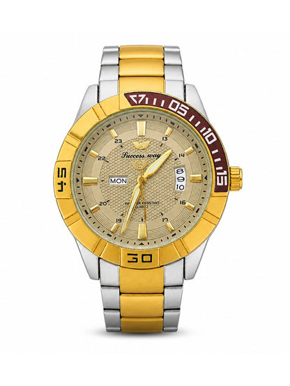 Luxury Gold & Silver Stainless Steel Watch
